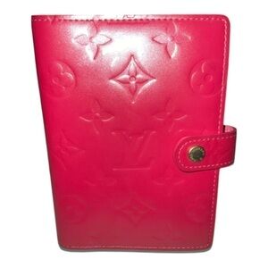 LOUIS VUITTON Small Pink Monogram Ring Agenda Cover